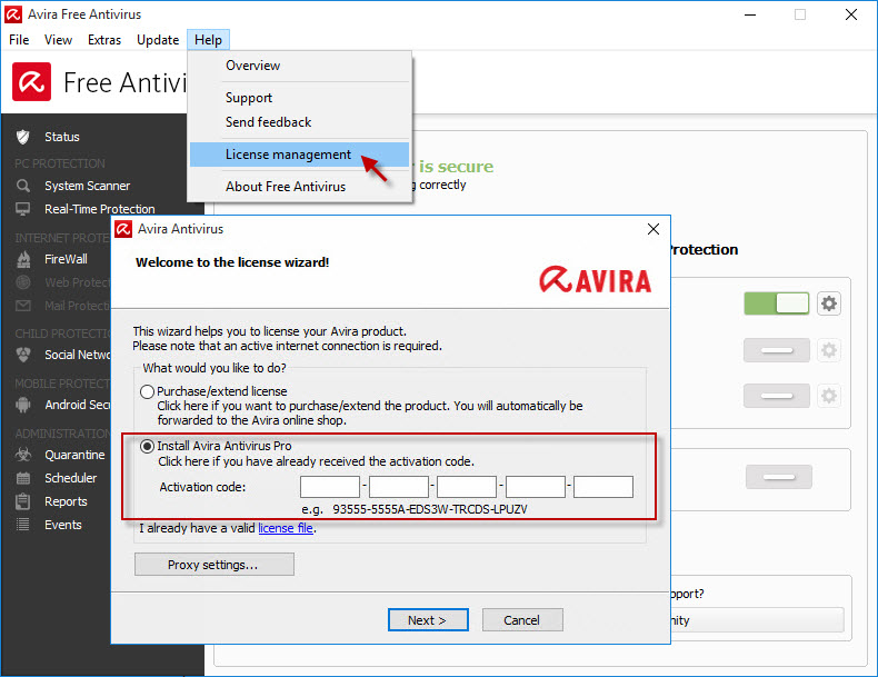 Avira Antivirus Activation Code Free Download